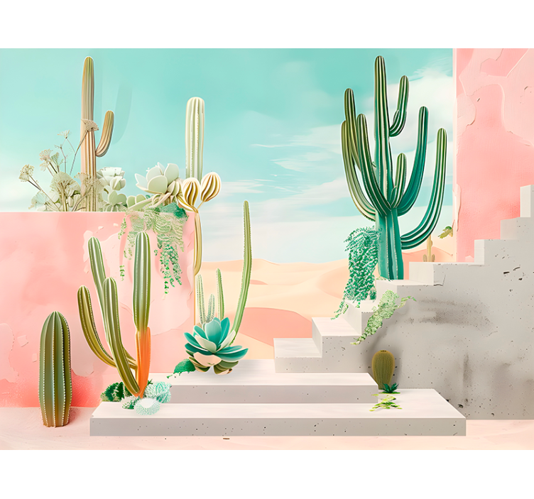 Desert design desert wall mural - TenStickers