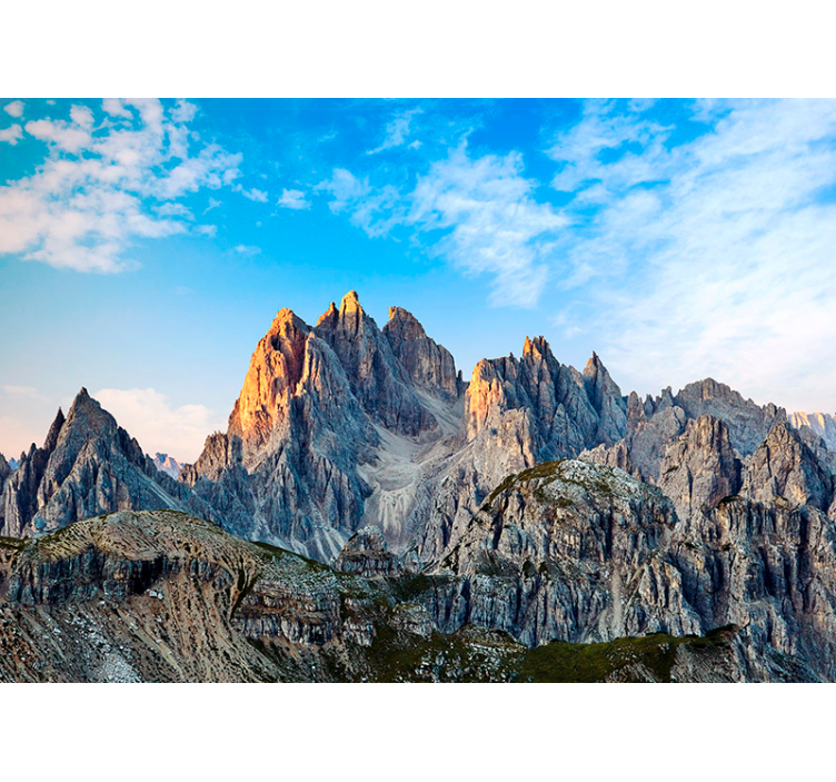 Mountainous Vista landscape mural - TenStickers