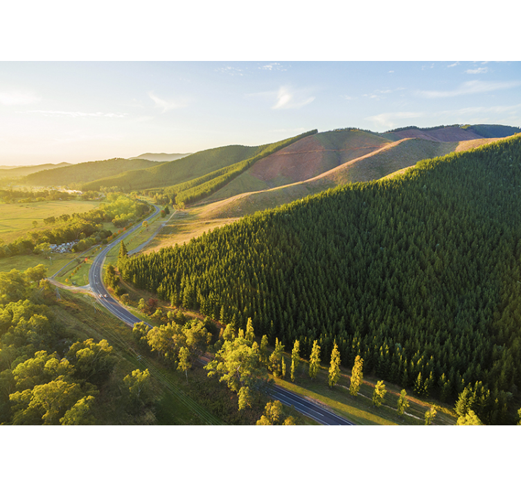 Australian countryside City wall mural - TenStickers