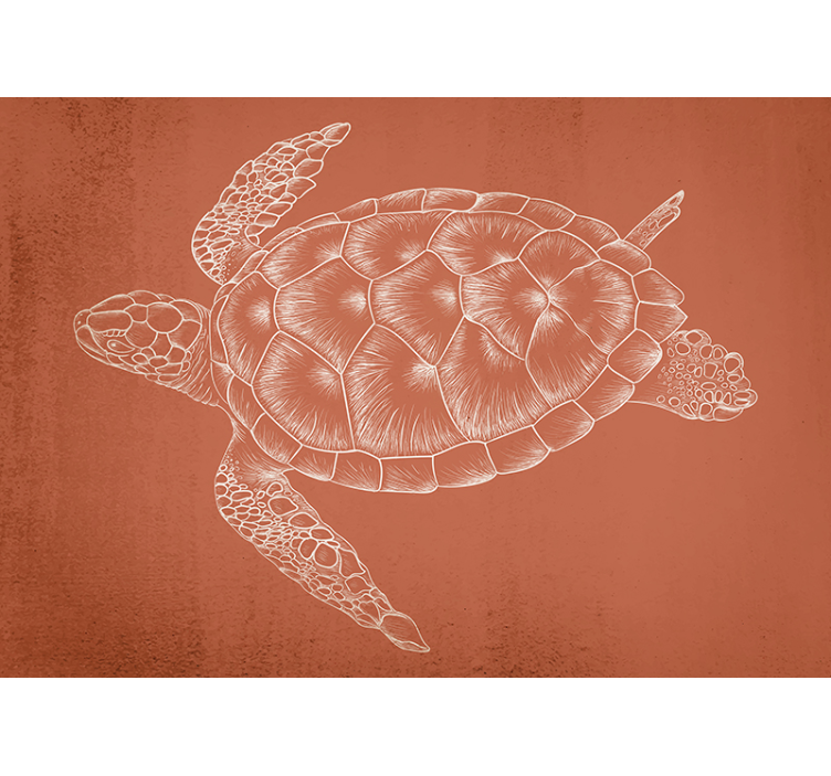 Animal mural sea turtle artwork - TenStickers
