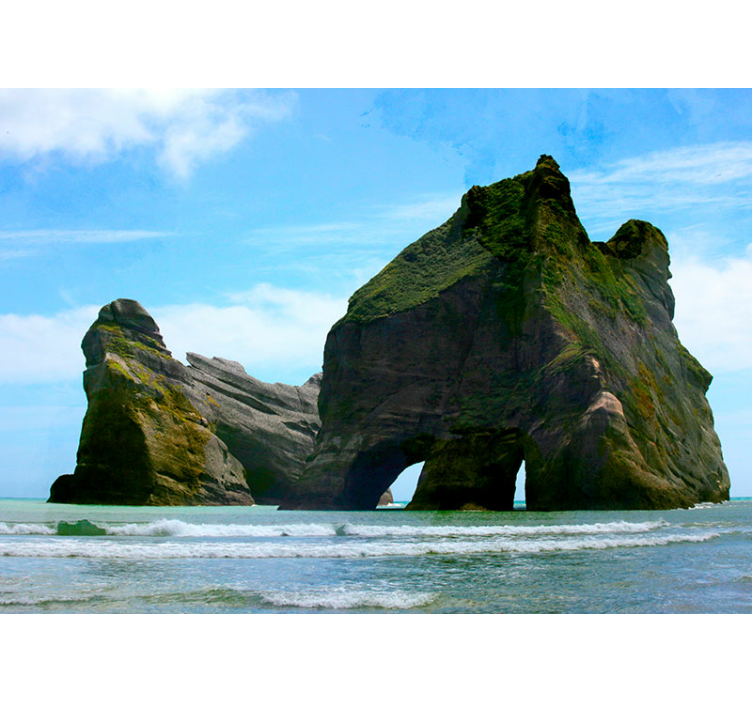 Mountain wall mural majestic mountain landscape - TenStickers