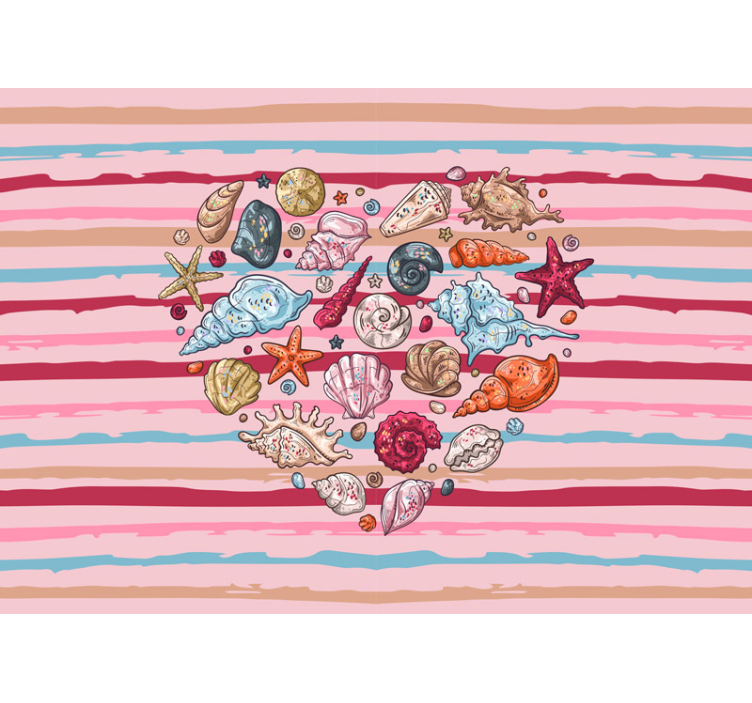 Shells Sea Life animal mural - TenStickers