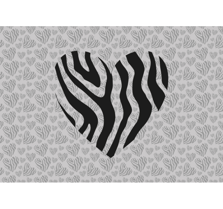 Animal mural zebra stripe design - TenStickers