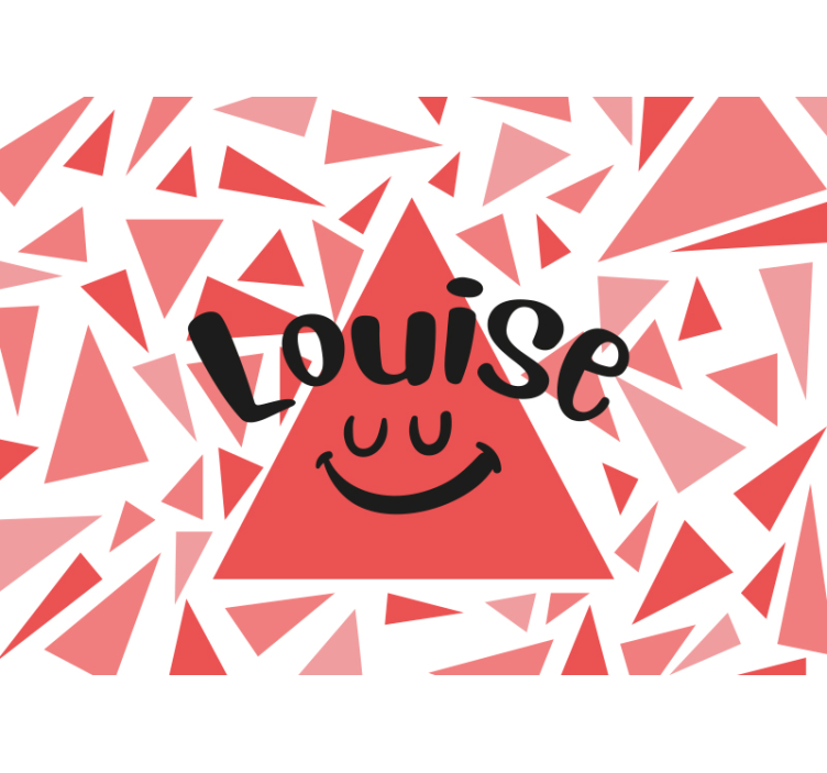 Customized Name Design phrase wall mural - TenStickers