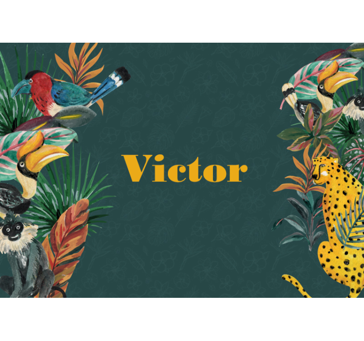 Animal mural exotic wildlife adventure - TenStickers