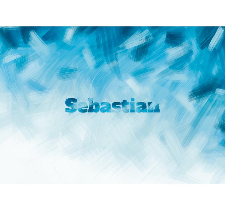 Custom wall mural personalized name design - TenStickers