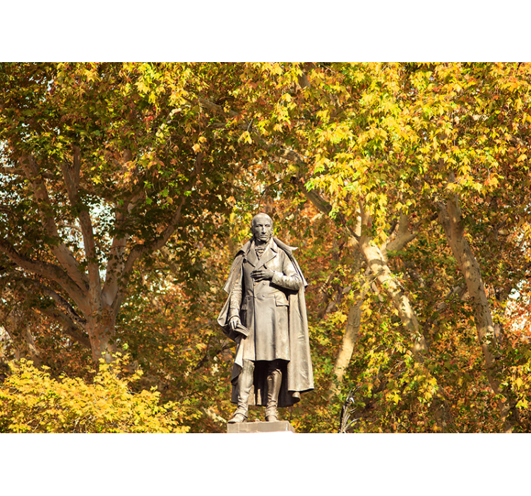 Statue Among Foliage people wall mural - TenStickers