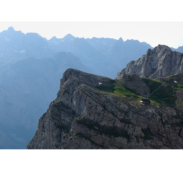 Mountain wall mural grand mountain view - TenStickers