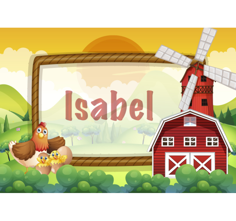 Kids wall mural farmyard friends - TenStickers
