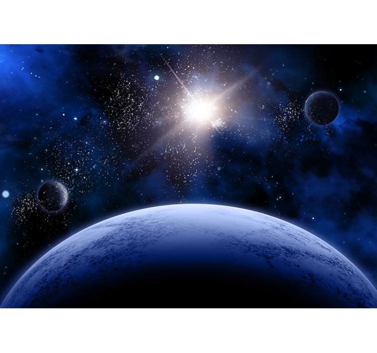Space Theme space wall mural - TenStickers