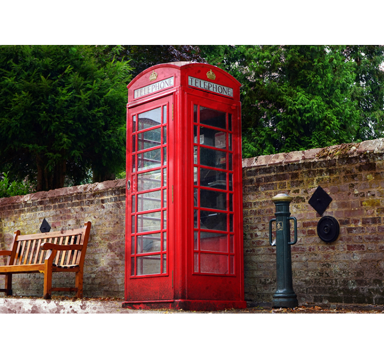 Classic Phone Booth london wall mural - TenStickers