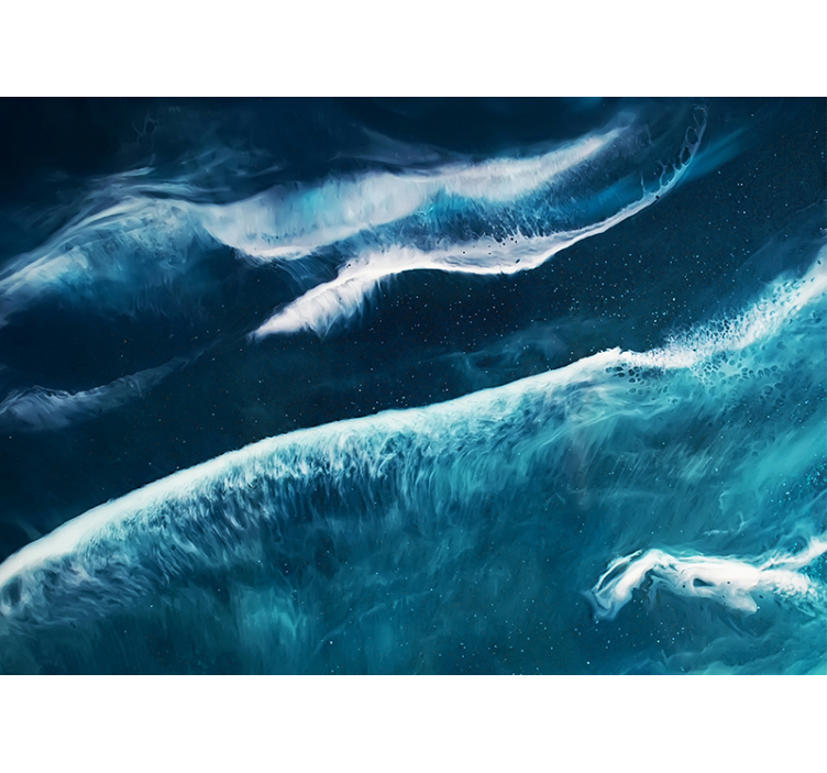 Ocean Wave Serenity under the sea mural - TenStickers