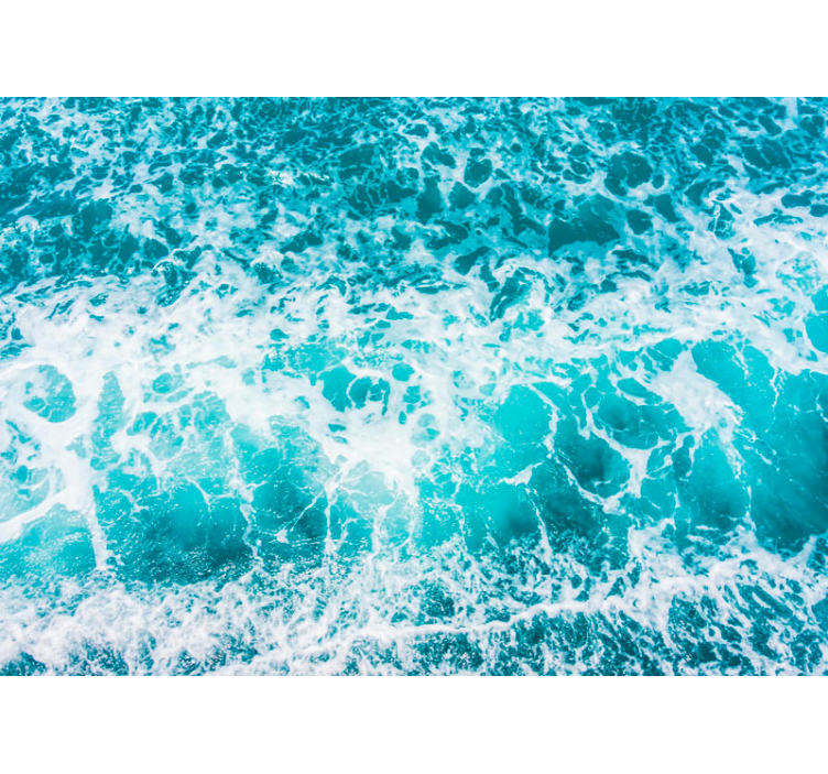 Under the sea mural couple embracing waves - TenStickers