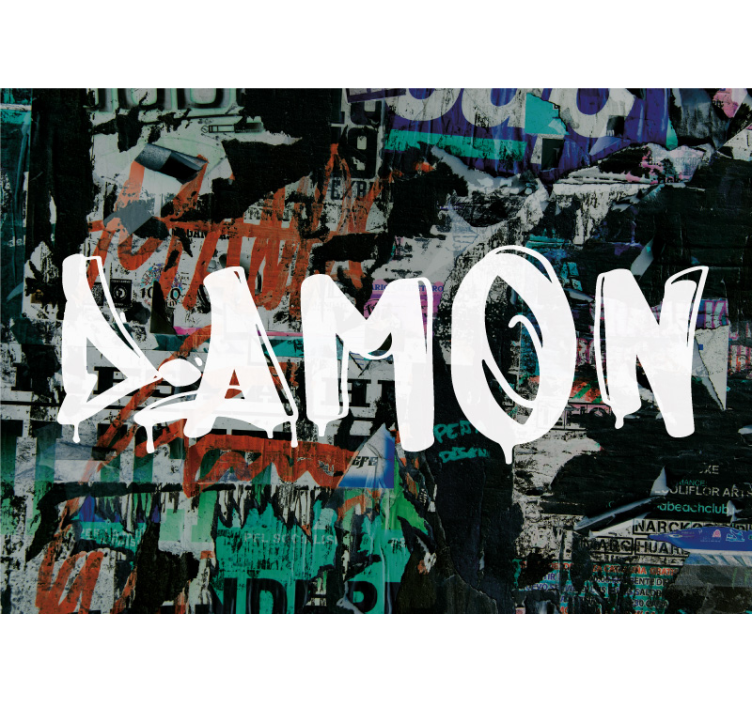 City Stencil Artwork urban wall mural - TenStickers