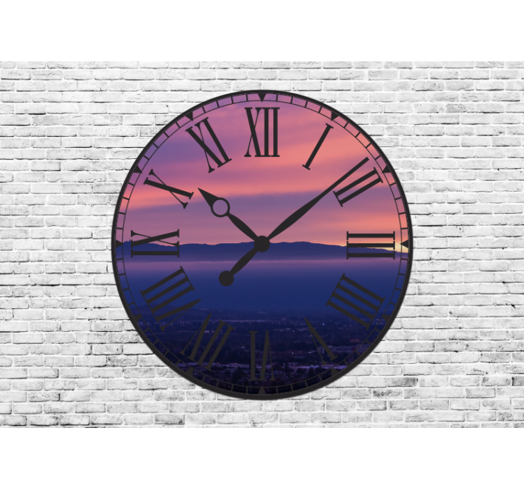 Elegant Roman Clock painting mural - TenStickers