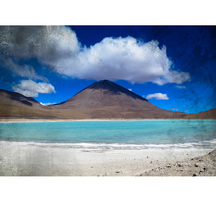 Alpine Lake Perspective landscape mural - TenStickers