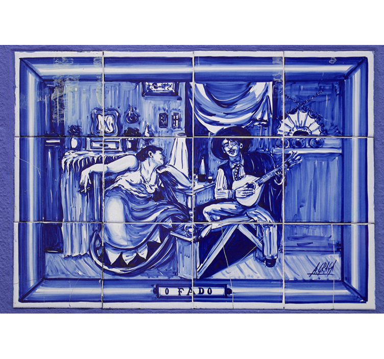 Musician and Muse romantic wall mural - TenStickers