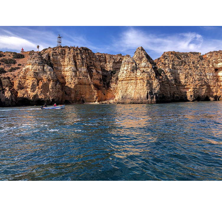 Seaside Rock Structure landscape mural - TenStickers