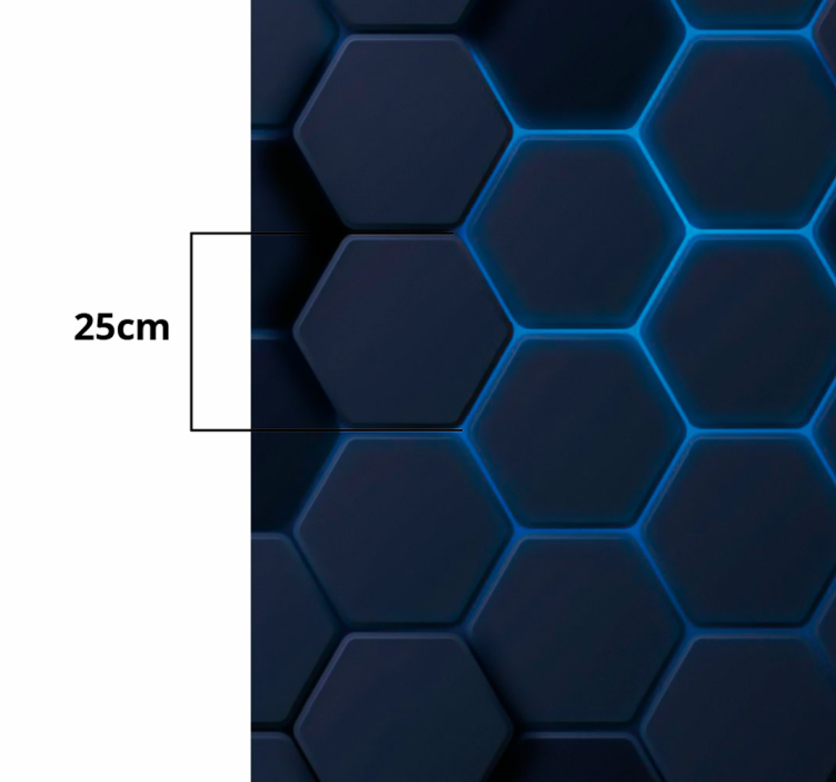 Texture wall mural in hexagonal color patterns - TenStickers