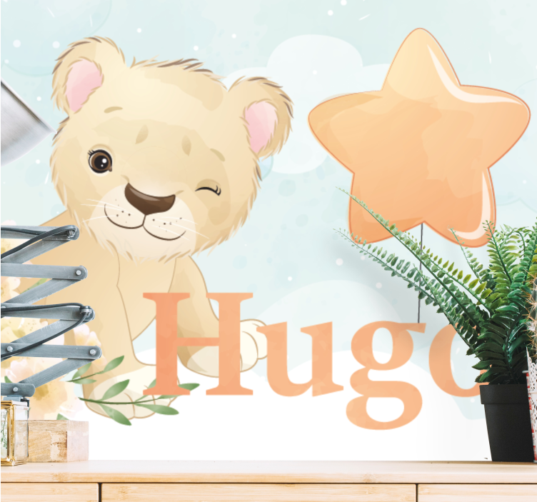 Animal mural cute lion design - TenStickers