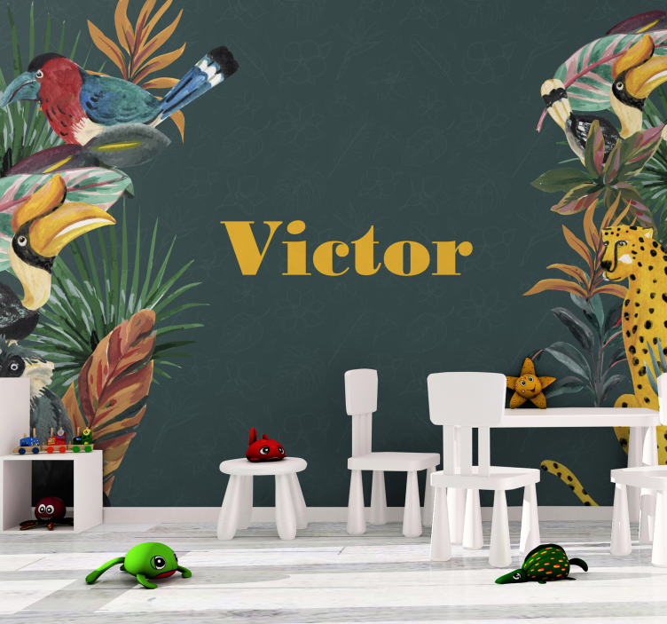 Animal mural exotic wildlife adventure - TenStickers
