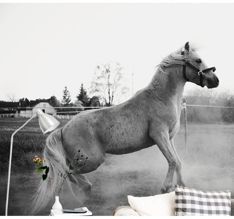 Animal mural galloping pony design - TenStickers