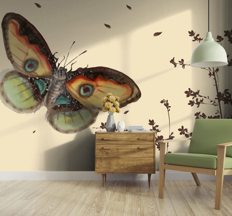 Animal mural large butterfly arrangement - TenStickers