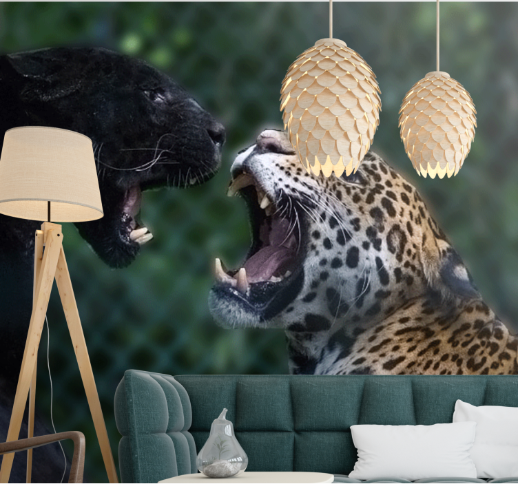 Animal mural panther and jaguar design - TenStickers