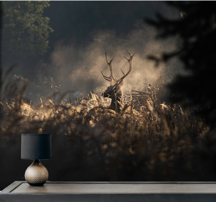 Animal mural regal elk silhouette - TenStickers
