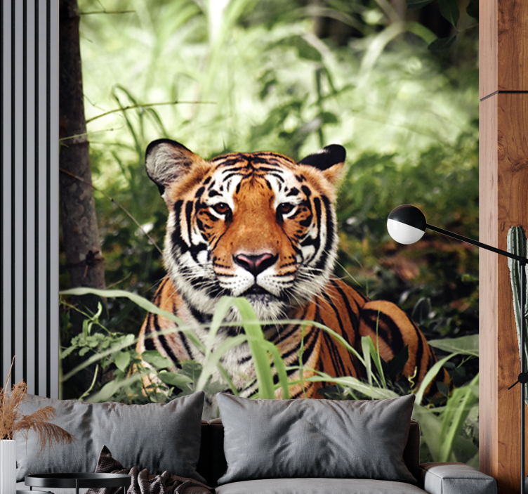 Animal mural regal tiger experience - TenStickers