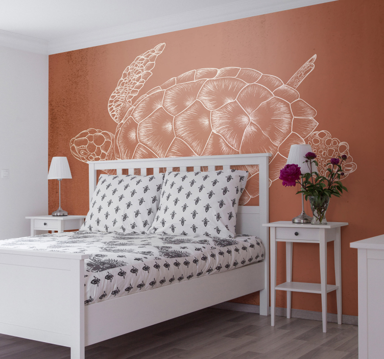 Animal mural sea turtle artwork - TenStickers