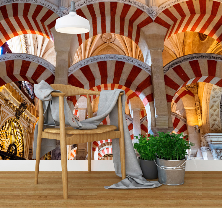 Architectural Arches city wall mural - TenStickers