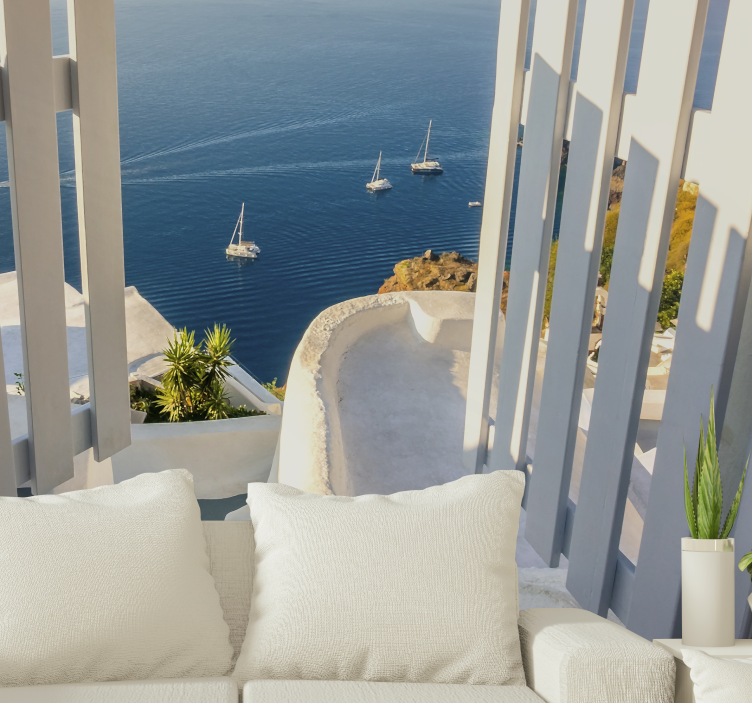 Beach entrance under the sea mural - TenStickers