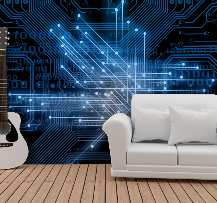 Bedroom Murals Interconnections - TenStickers