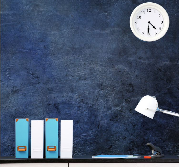 Blue industrial style concrete wall mural - TenStickers