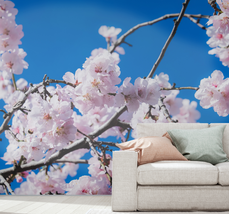 Cherry Blossom Branch flower mural - TenStickers
