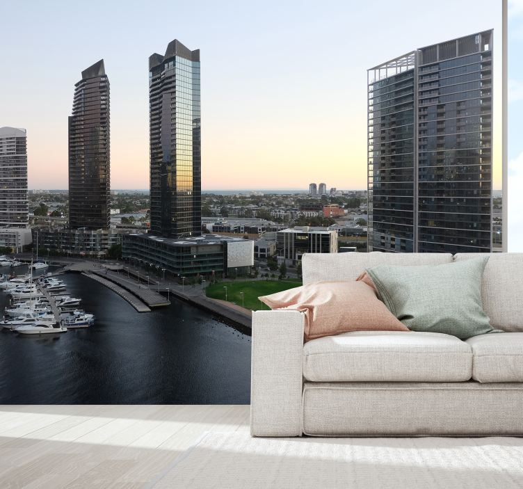 City wall mural Melbourne Sunrise - TenStickers
