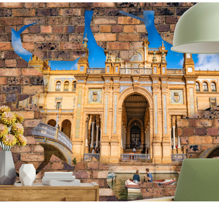 City wall mural seville's architectural beauty - TenStickers