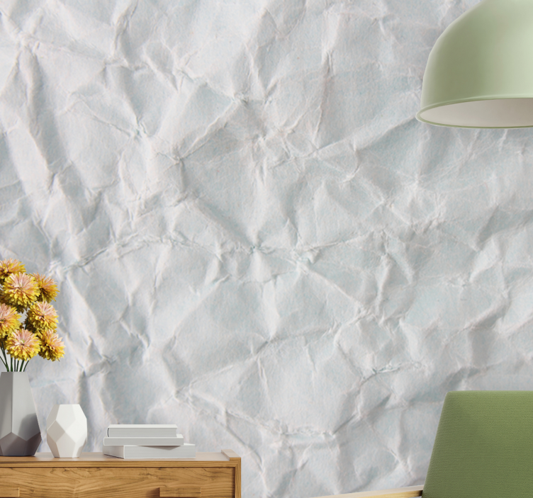 Crumpled paper texture wall mural - TenStickers