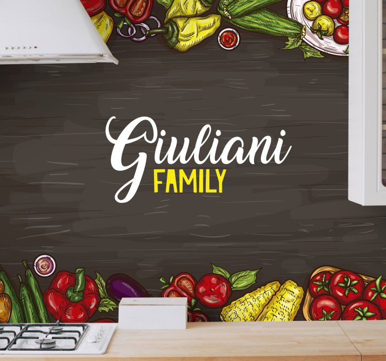 Custom wall mural fresh produce showcase - TenStickers