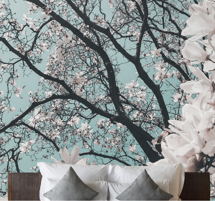 Elegant Cherry Blossoms flower mural - TenStickers