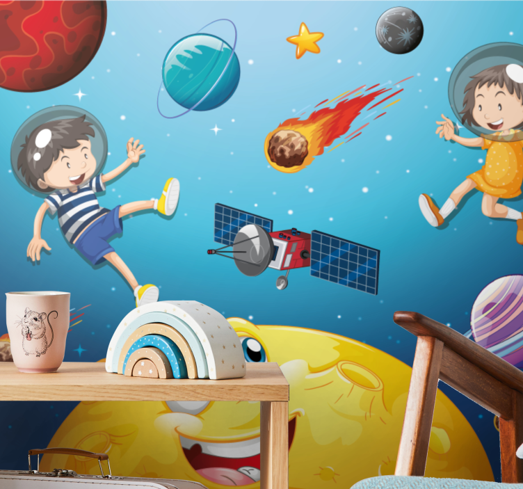 Fantasy wall mural space adventure quest - TenStickers
