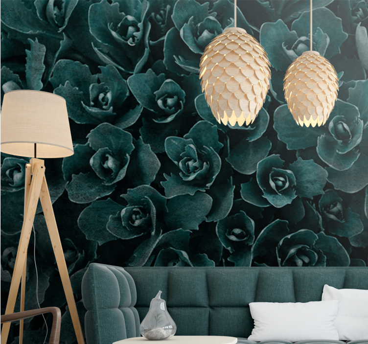 Flower mural elegant rose blossom - TenStickers