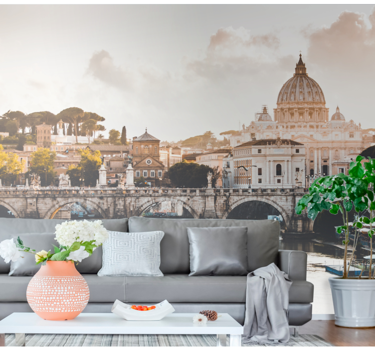 Historic Roman Architecture city wall mural - TenStickers