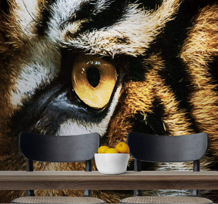 Intense Tiger Gaze animal mural - TenStickers