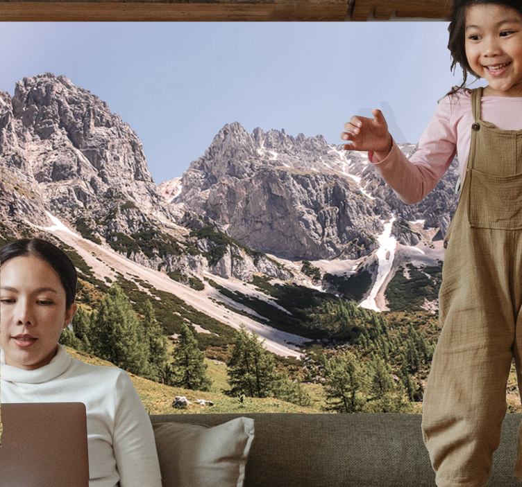 Landscape mural alpine serenity - TenStickers
