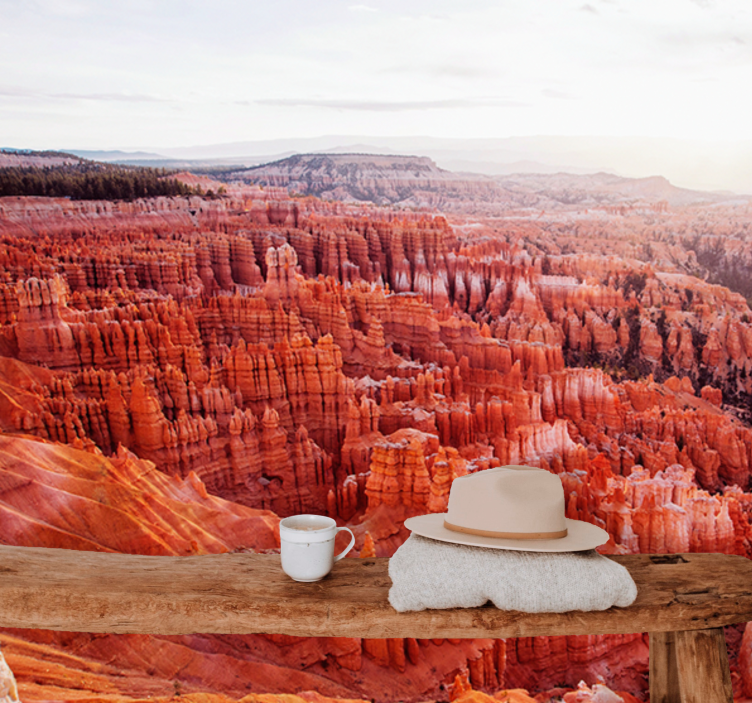Landscape mural bryce canyon vista - TenStickers