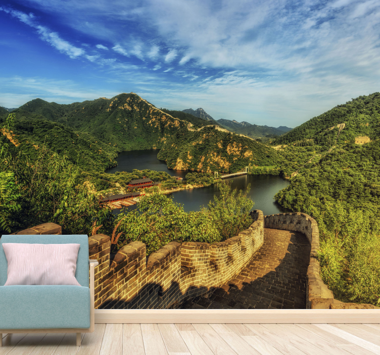 Landscape mural great wall view - TenStickers