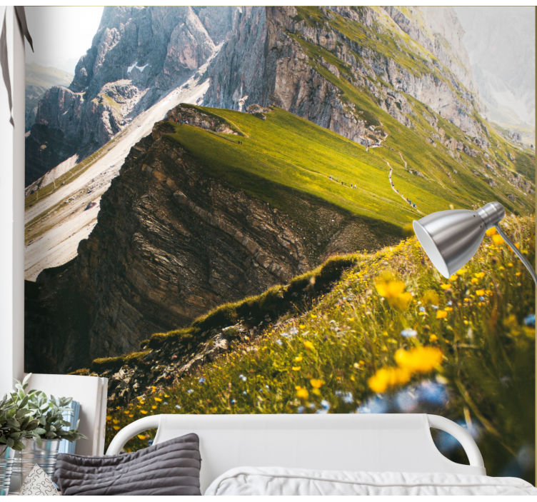 Landscape mural mountainous landscape - TenStickers