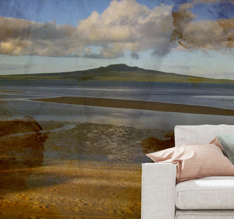 Landscape mural serene seascape view - TenStickers